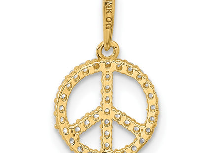 14k Yellow Gold Pendants Style YC1596 - Classique Jewelry Inc.