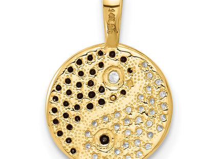 14k Yellow & Rhodium Pendants Style YC1597 - Classique Jewelry Inc.