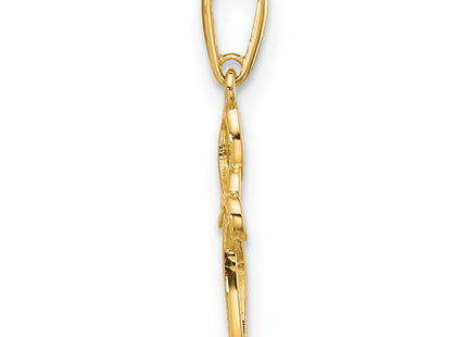 14k Yellow Gold Pendants Style YC1598 - Classique Jewelry Inc.