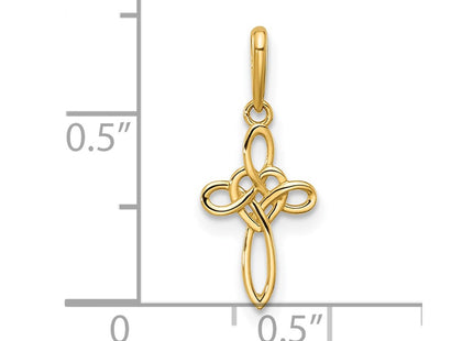 14k Yellow Gold Pendants Style YC1598 - Classique Jewelry Inc.