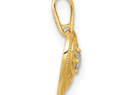 14k Yellow Gold Pendants Style YC1600 - Classique Jewelry Inc.