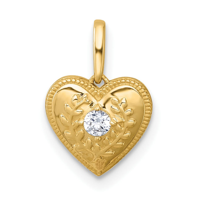 14k Yellow Gold Pendants Style YC1600 - Classique Jewelry Inc.