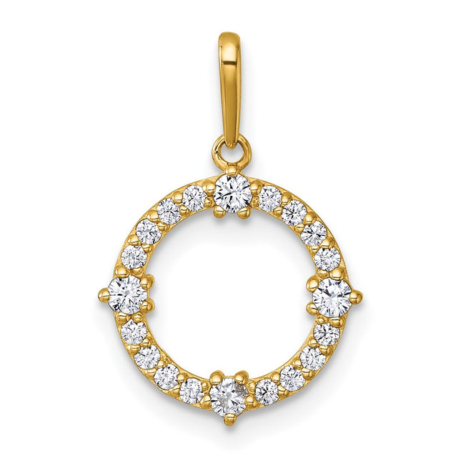 14k Yellow Gold Pendants Style YC1608 - Classique Jewelry Inc.
