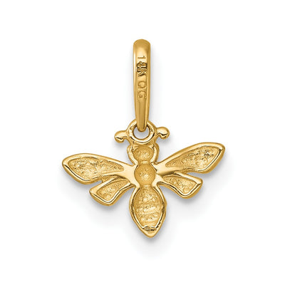 14K Polished Honey Bee Charm / Pendant