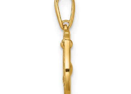 14k Yellow Gold Pendants Style YC1618 - Classique Jewelry Inc.