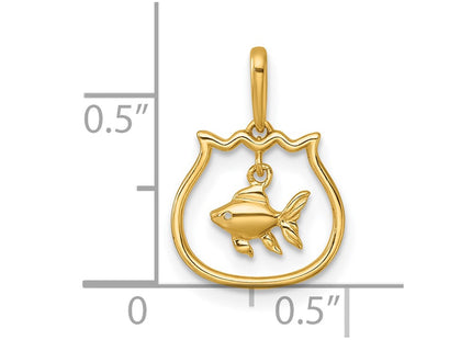 14k Yellow Gold Pendants Style YC1618 - Classique Jewelry Inc.