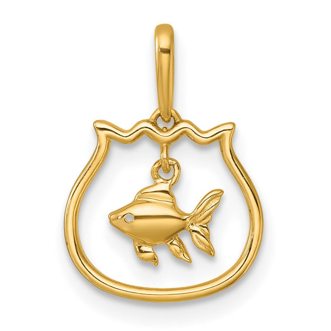14k Yellow Gold Pendants Style YC1618 - Classique Jewelry Inc.