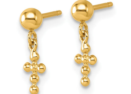 14k Yellow Gold Earrings Style YC1632 - Classique Jewelry Inc.