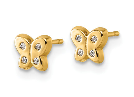 14k Yellow Gold Earrings Style YC1640 - Classique Jewelry Inc.