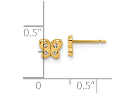 14k Yellow Gold Earrings Style YC1640 - Classique Jewelry Inc.