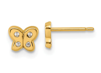 14k Yellow Gold Earrings Style YC1640 - Classique Jewelry Inc.