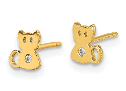 14k Yellow Gold Earrings Style YC1643 - Classique Jewelry Inc.