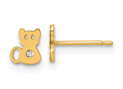 14k Yellow Gold Earrings Style YC1643 - Classique Jewelry Inc.