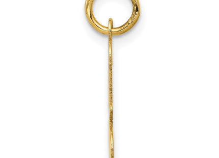 14Ky Script Letter Initial Charm, 15.71 x 12.7mm
