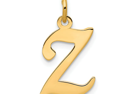 14KY Script Letter Initial Charm