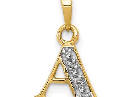14k Yellow & Rhodium Pendants Style YC250A - Classique Jewelry Inc.