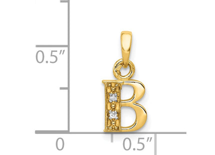 14k Yellow & Rhodium Pendants Style YC250B - Classique Jewelry Inc.