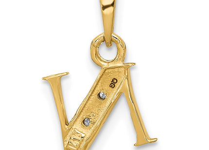 14k Yellow & Rhodium Pendants Style YC250N - Classique Jewelry Inc.