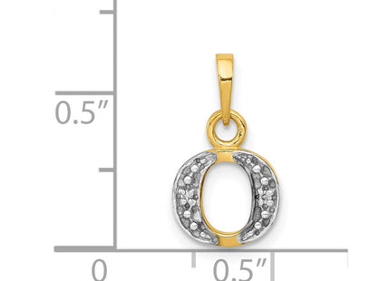 14k Yellow & Rhodium Pendants Style YC250O - Classique Jewelry Inc.