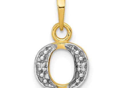 14k Yellow & Rhodium Pendants Style YC250O - Classique Jewelry Inc.