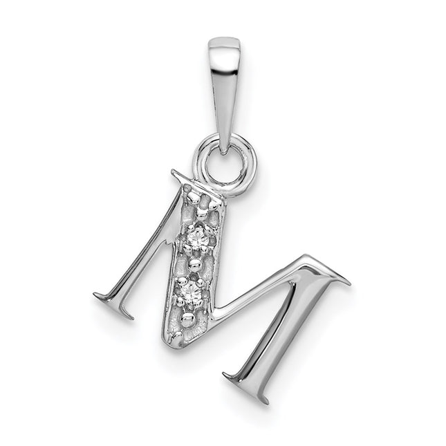 14k White Gold Pendants Style YC251M - Classique Jewelry Inc.