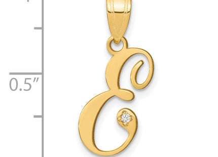 14k Yellow Gold Pendants Style YC252E - Classique Jewelry Inc.