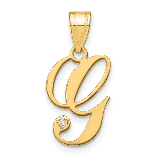 14k Yellow Gold Pendants Style YC252G - Classique Jewelry Inc.
