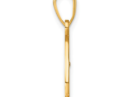 14k Yellow Gold Pendants Style YC252Q - Classique Jewelry Inc.