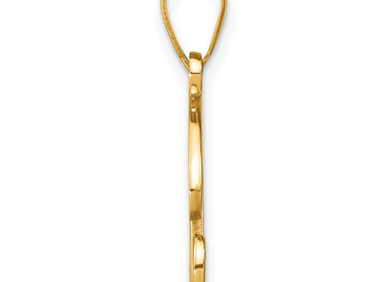 14k Yellow Gold Pendants Style YC252R - Classique Jewelry Inc.