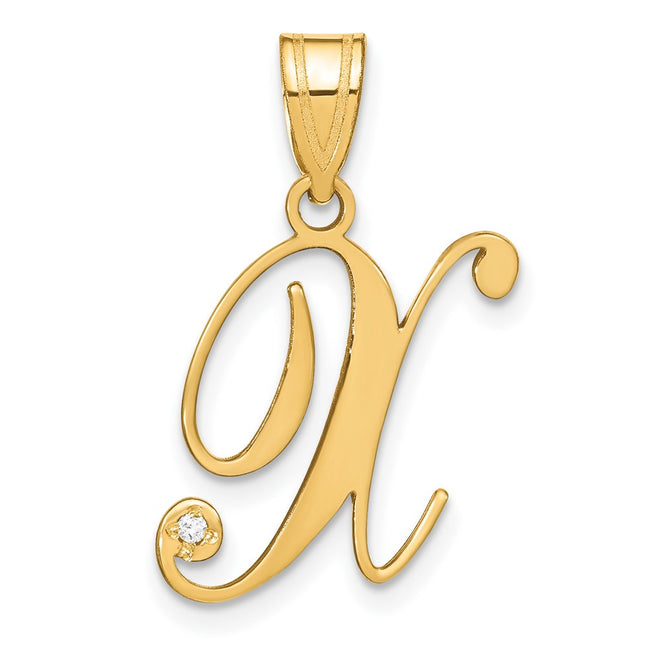 14k Yellow Gold Pendants Style YC252X - Classique Jewelry Inc.