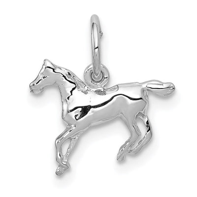 14K white gold charm