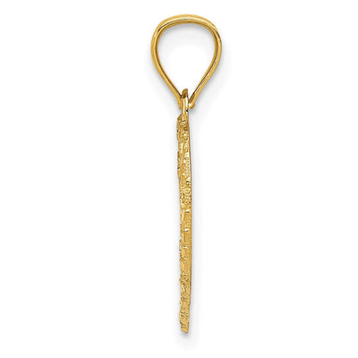 14K Polished Horse Charm, 13 x 13mm