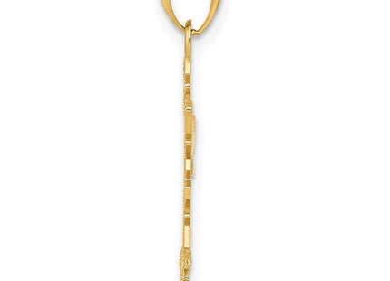 14k Yellow Gold Pendants Style YC494 - Classique Jewelry Inc.