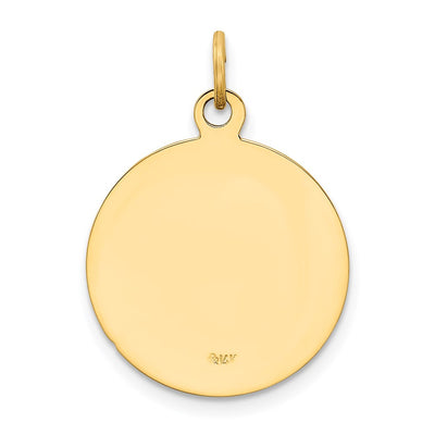 14K U.S. NAVY Insignia Disc Pendant