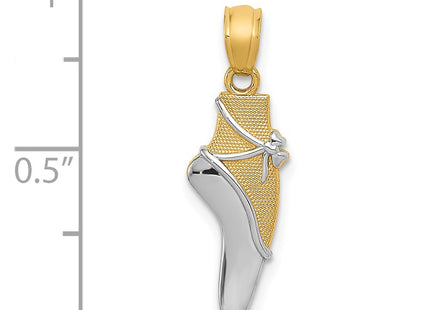14k Yellow & Rhodium Pendants Style YC524 - Classique Jewelry Inc.