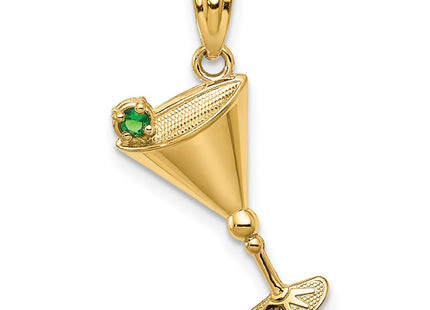 14k Yellow Gold Pendants Style YC547 - Classique Jewelry Inc.