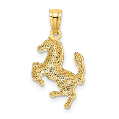 14K Trotting Horse Pendant
