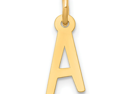 14k Small Slanted Block Letter Initial Charm