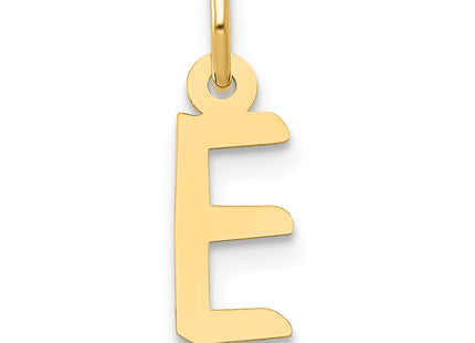 14k Small Slanted Block Letter Initial Charm