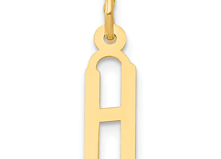 14k Small Slanted Block Letter Initial Charm