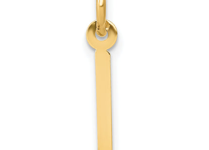 14k Small Slanted Block Letter Initial Charm
