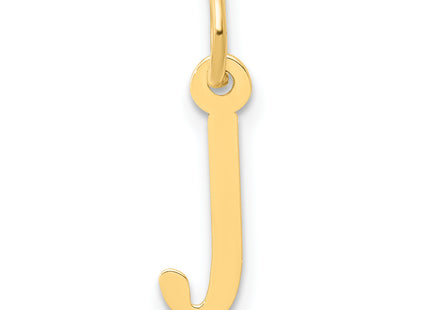 14k Small Slanted Block Letter Initial Charm