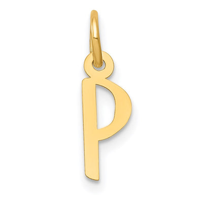 14K rose gold initial charm