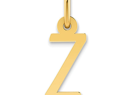 14k Small Slanted Block Letter Initial Charm