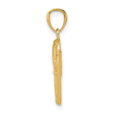 14K Basketball in the Net Pendant