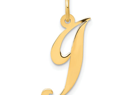 14K Medium Fancy Script Letter Initial Charm