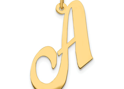 14k Large Fancy Script Letter Initial Charm