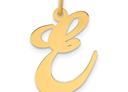 14k Large Fancy Script Letter Initial Charm