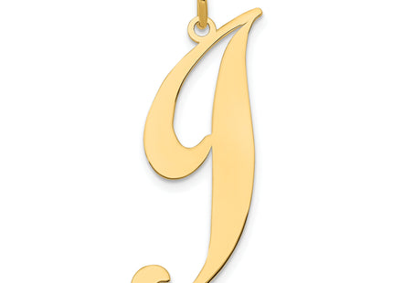 14k Large Fancy Script Letter Initial Charm