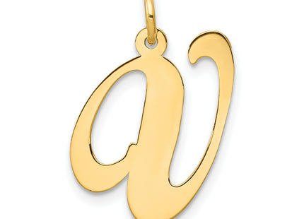 14k Large Fancy Script Letter Initial Charm
